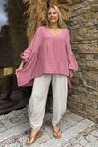 Made in Italy Santos Artist Smock Indian Pink - 